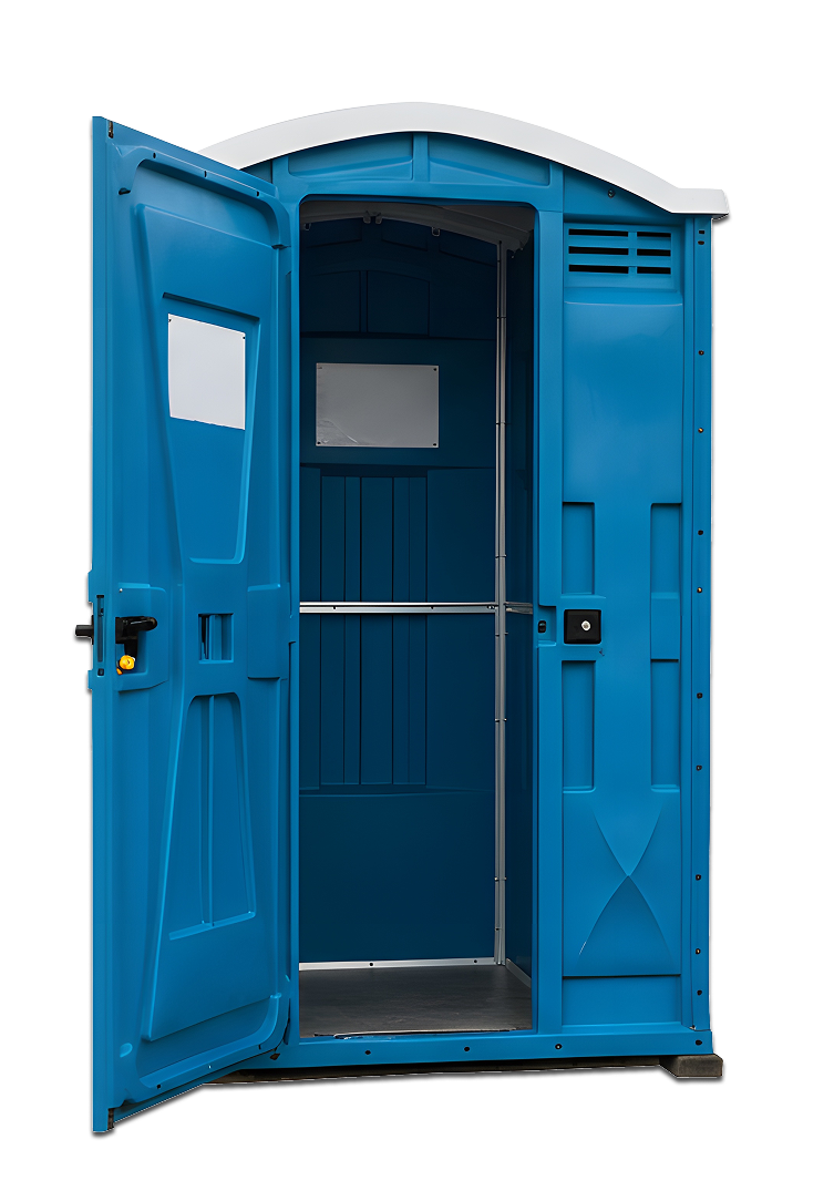 Open portable toilet